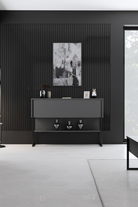 Hanah Home Luxe Cómoda Negro y Antracita